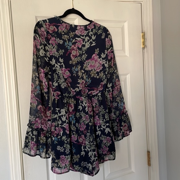 Target Blue Floral Romper - Picture 2 of 4